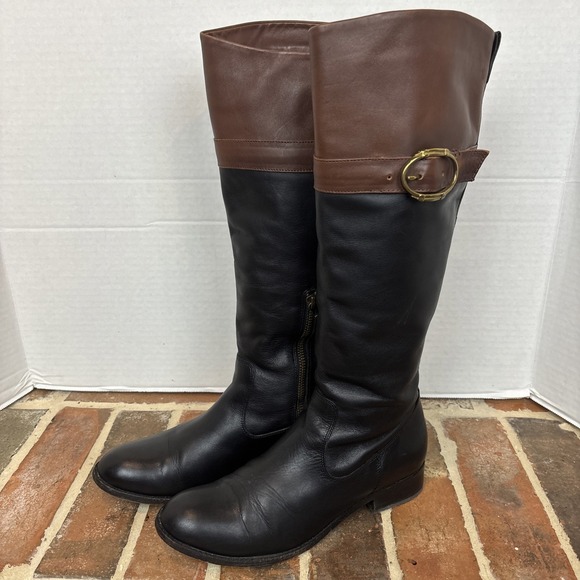 Johnston & Murphy Riding Boots Women's Size 7.5M Black Leather Tall Boots (T34) - Picture 4 of 7
